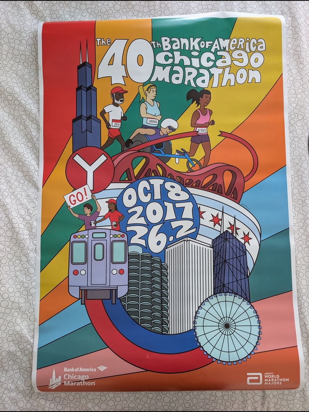 Chicago Marathon Posters (2017, 2018, 2019, 2021)